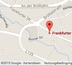 Anfahrt Frankfurter Str. 22c, Hennef